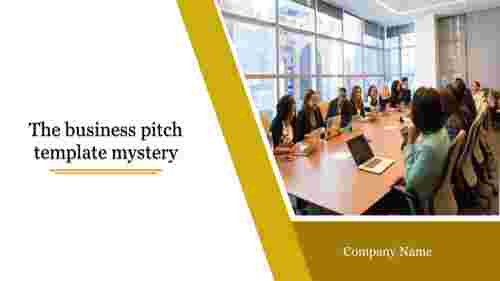 business pitch template-The business pitch template mystery-Yellow